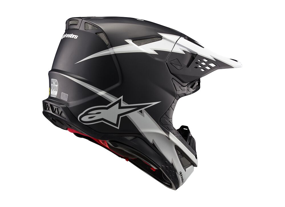 HELMET SM10 AMP BLK/WT L