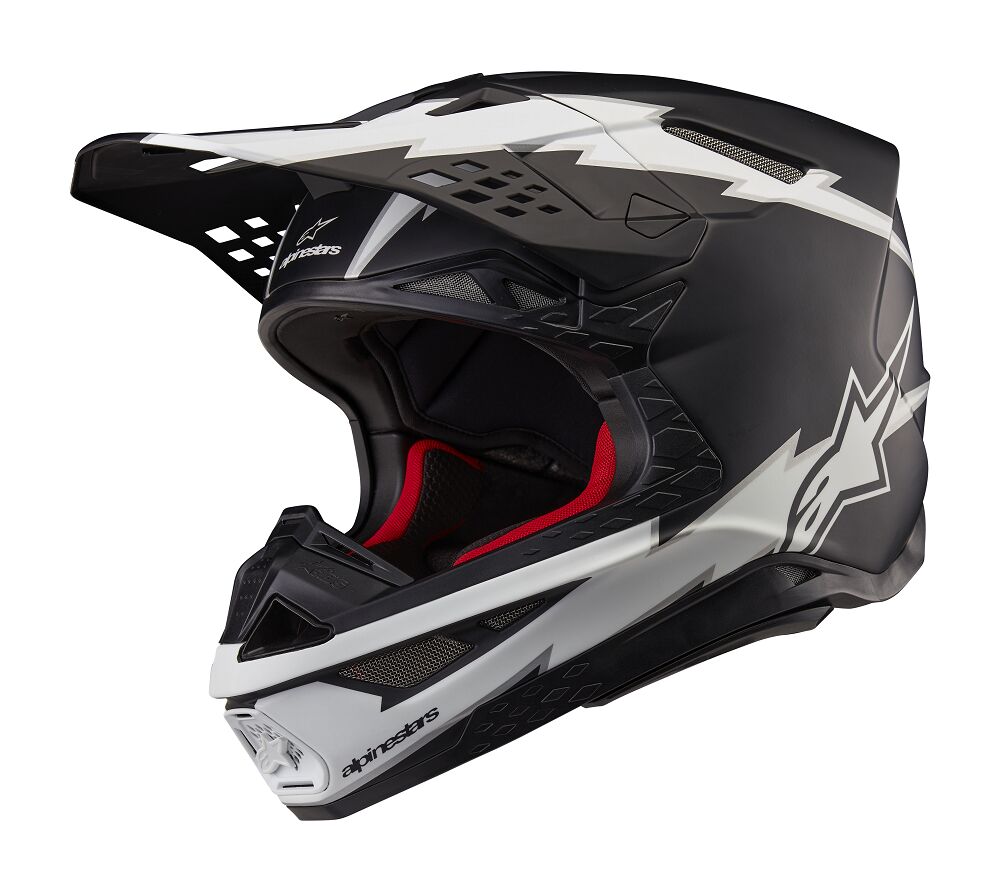 HELMET SM10 AMP BLK/WT XL