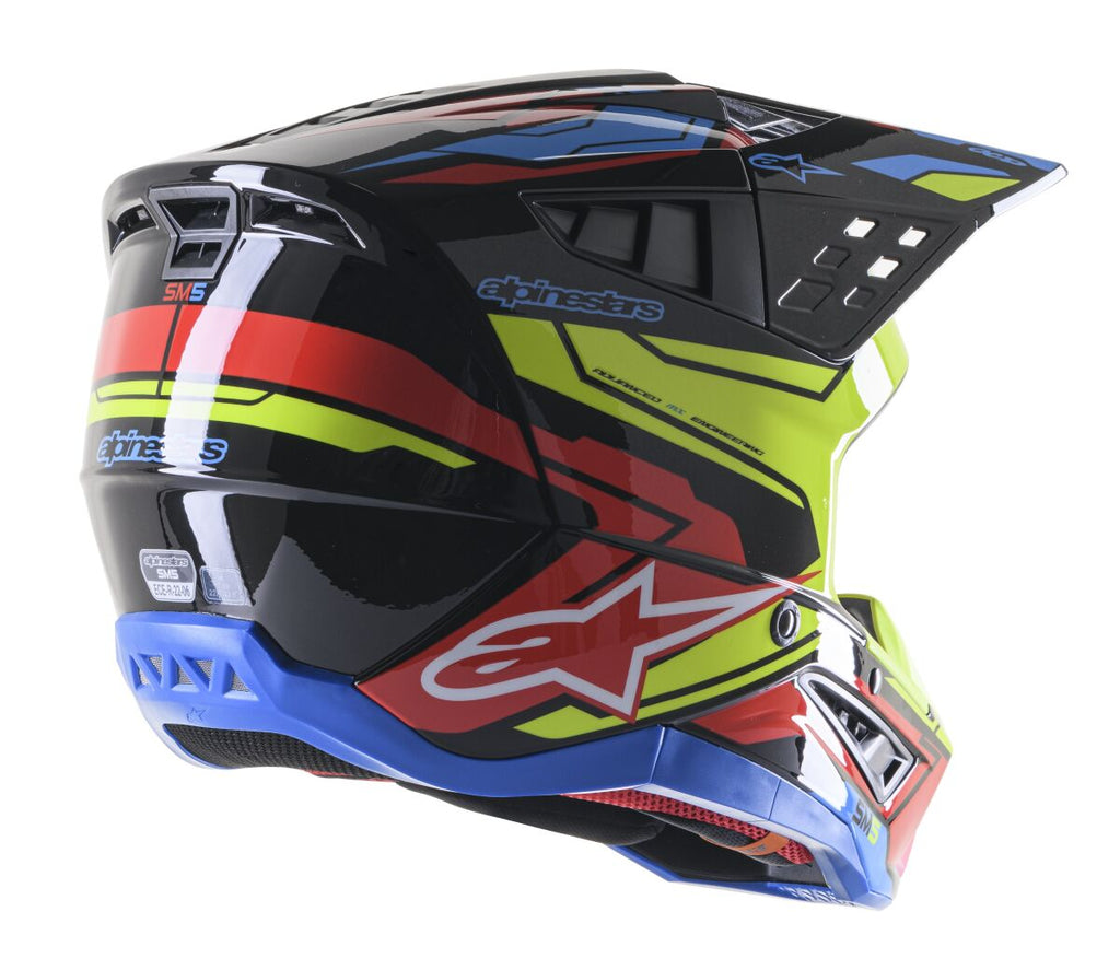 HELMET SM5 ACT2 BK/Y/R L