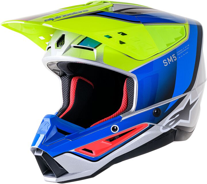 HELMET SM5 SAIL YLW/BL M