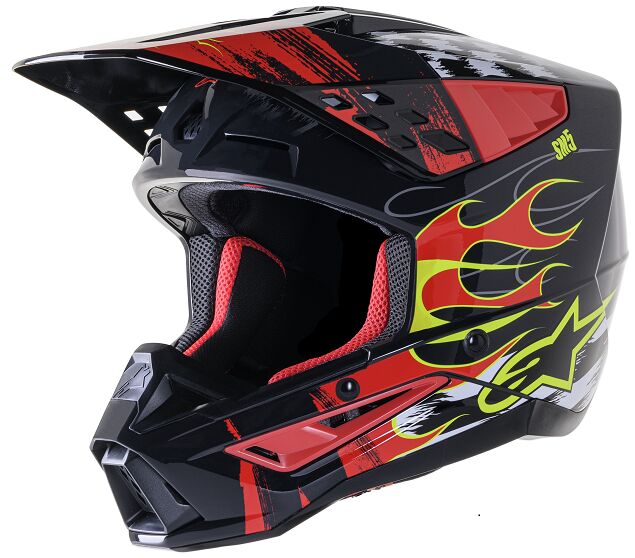 HELMET SM5 RASH RED/G 2X