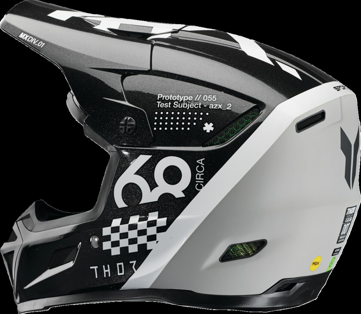 HELMET REFLEX SPORT RIOT BK/WH