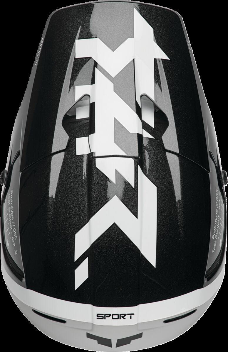 HELMET REFLEX SPORT RIOT BK/WH