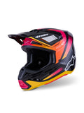 HELMET SM7 RISE BLK/YL/PINK XS
