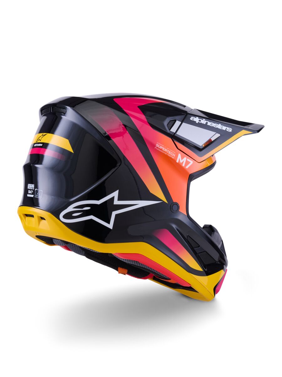 HELMET SM7 RISE BLK/YL/PINK M