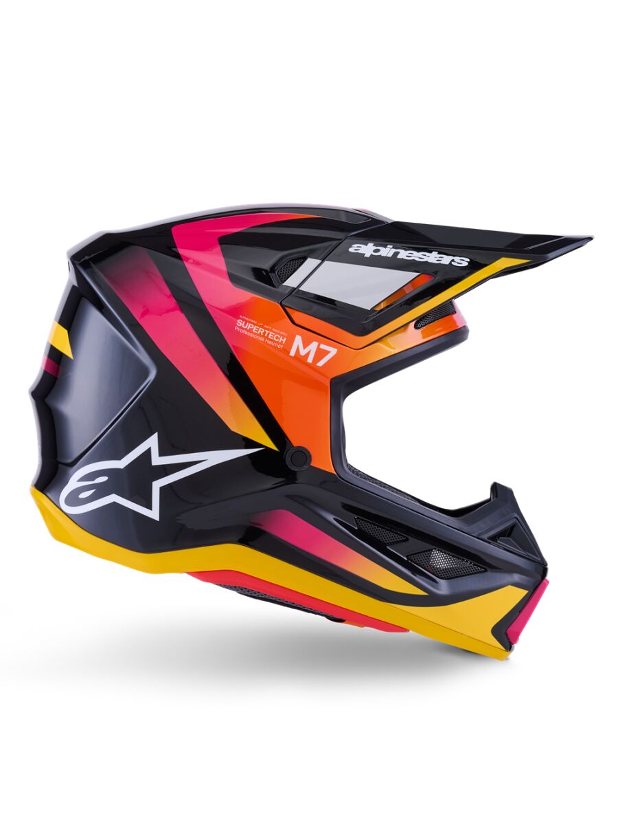 HELMET SM7 RISE BLK/YL/PINK M