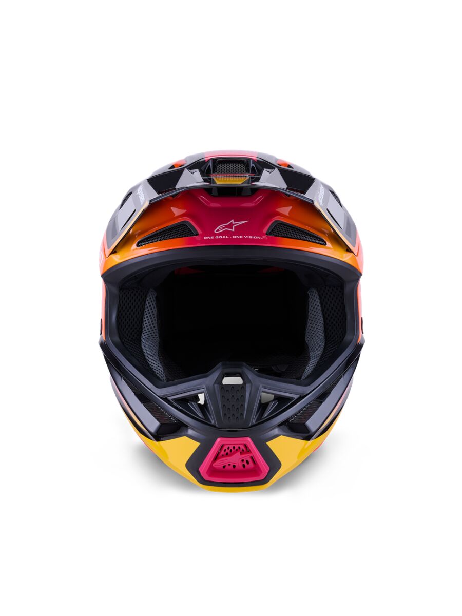 HELMET SM7 RISE BLK/YL/PINK 2X