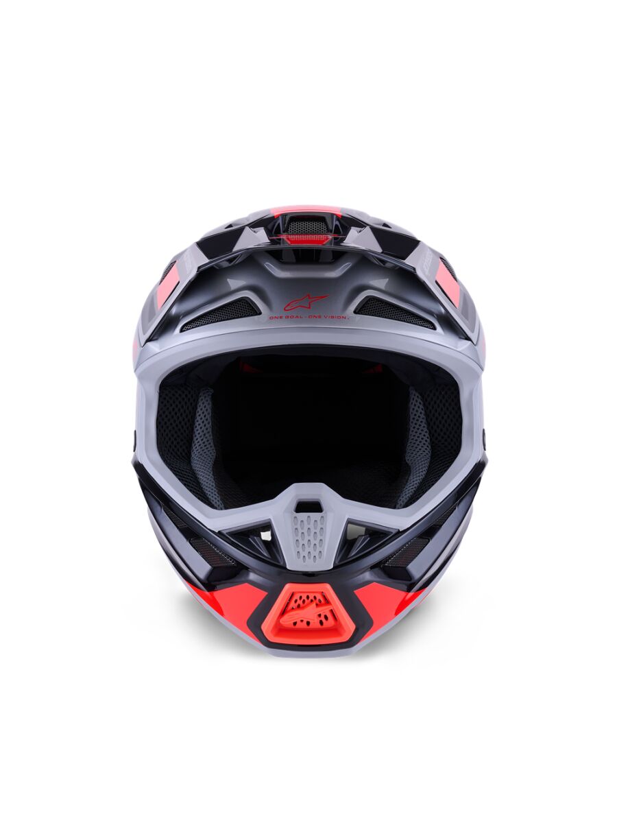 HELMET SM7 RISE BLK/RD/SILV 2X