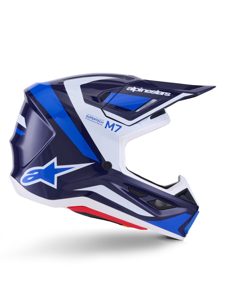 HELMET SM7 RISE BLUE/WHITE S
