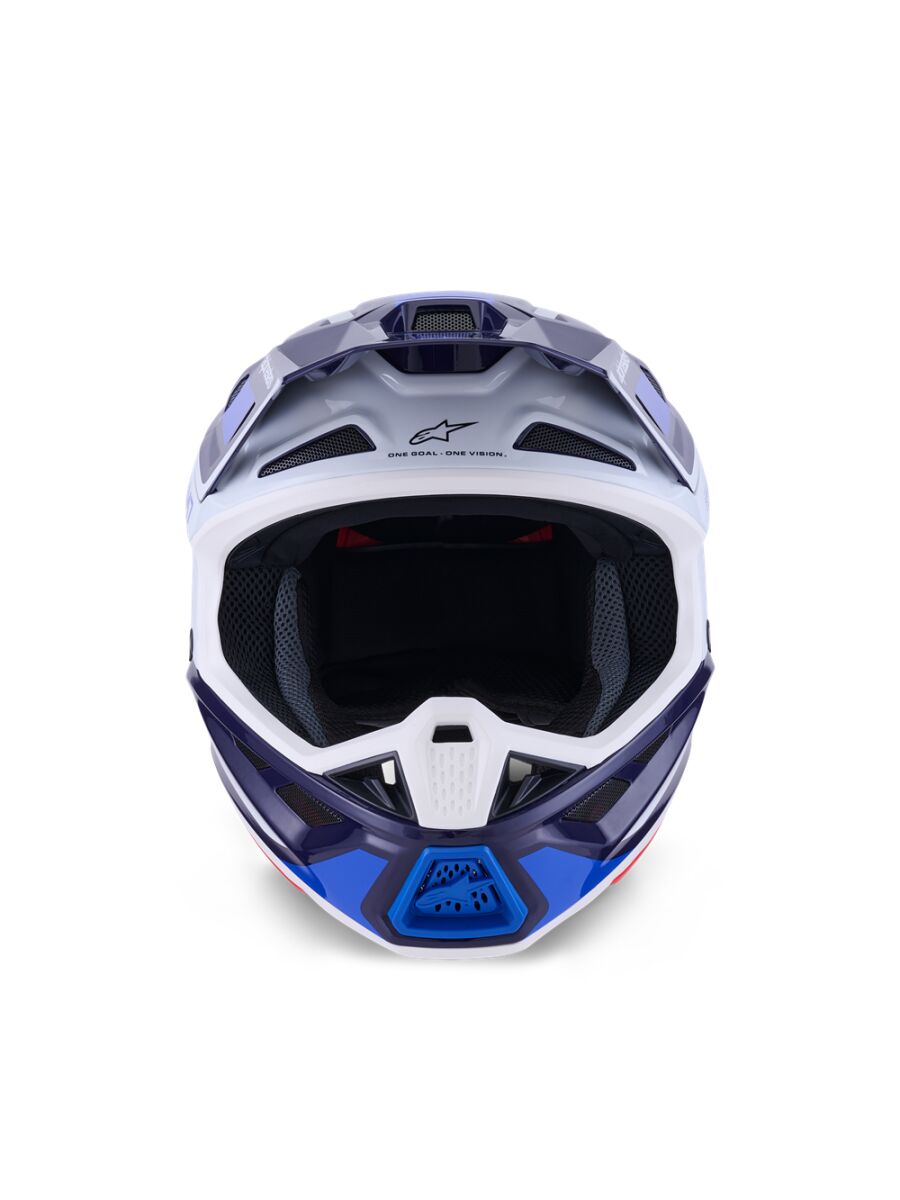 HELMET SM7 RISE BLUE/WHITE L