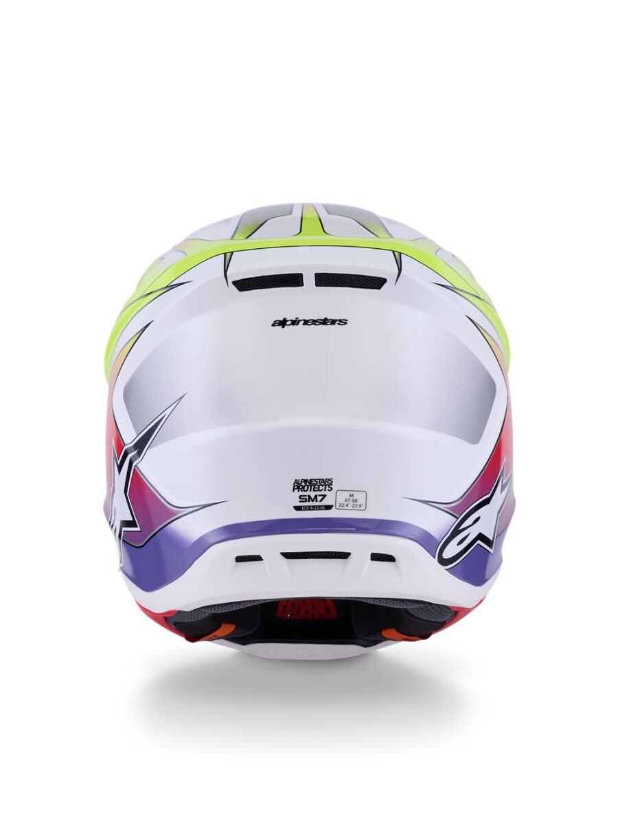 HELMET SM7 FUSE WHT/YL/PU M