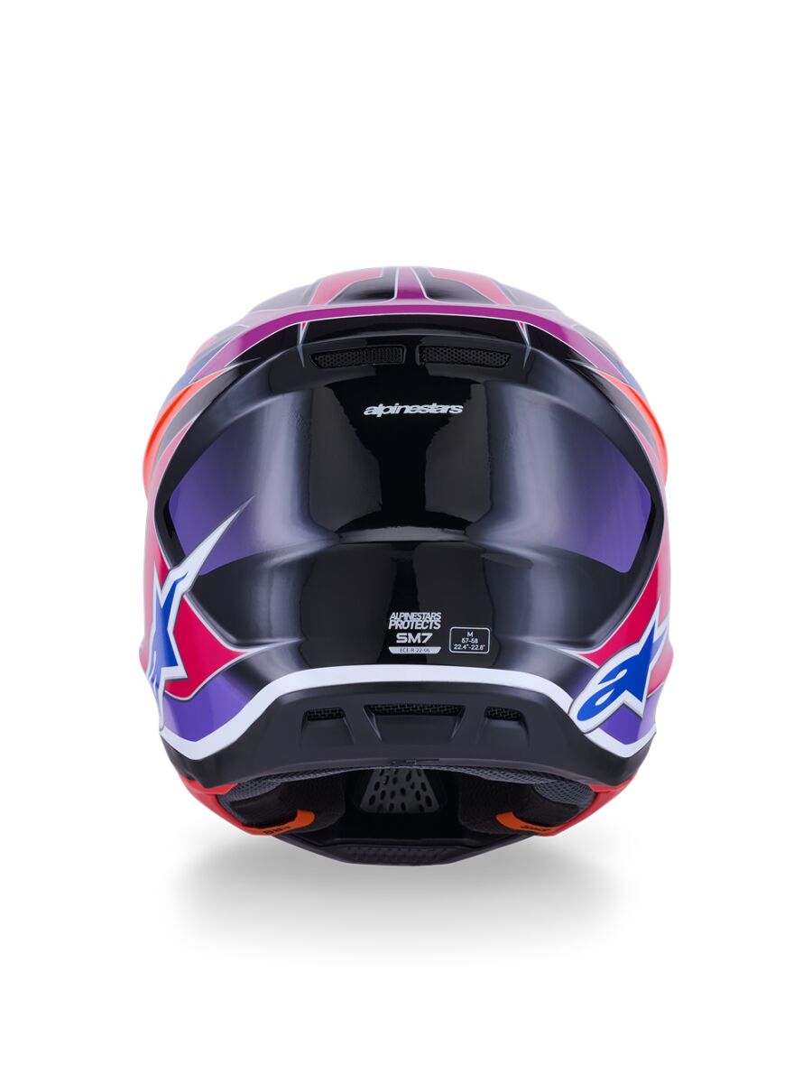 HELMET SM7 FUSE BLU/PU/PINK M