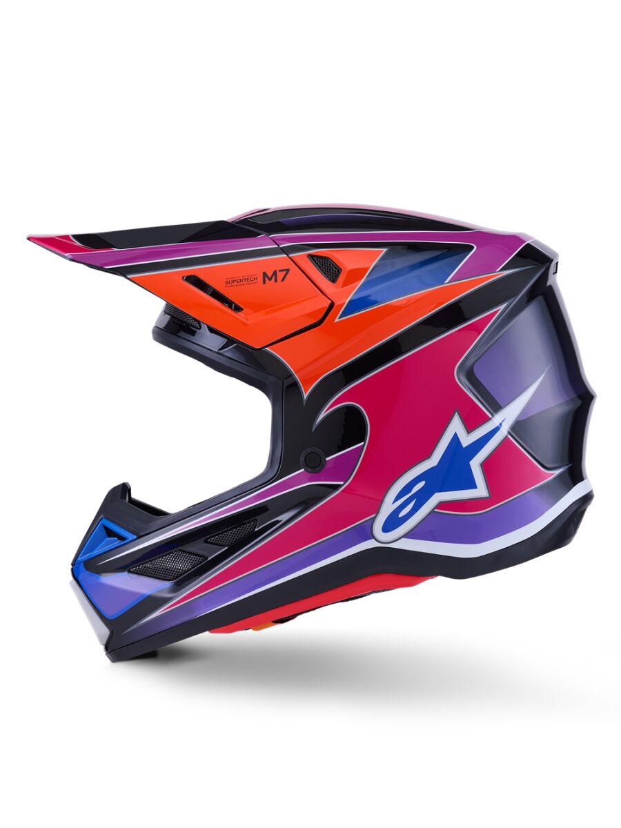 HELMET SM7 FUSE BLU/PU/PINK M