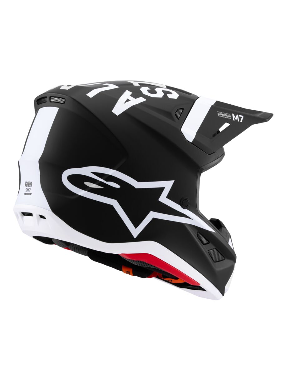 HELMET SM7 DASHER BLK/WHT L