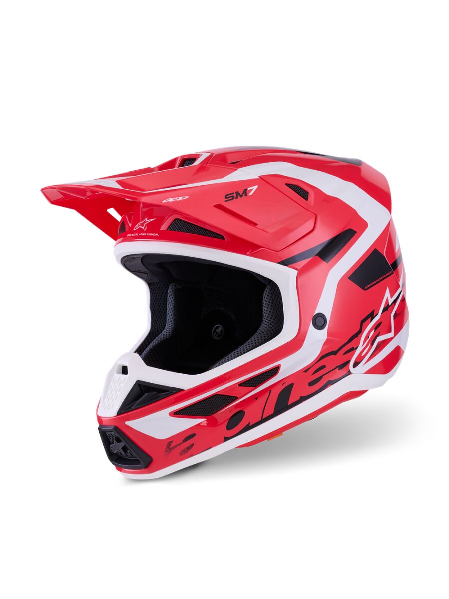 HELMET SM7 DEED RED/BLK/WH XS