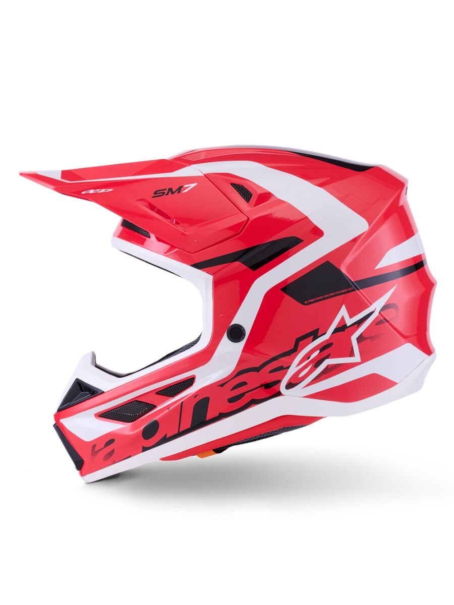 HELMET SM7 DEED RED/BLK/WH S
