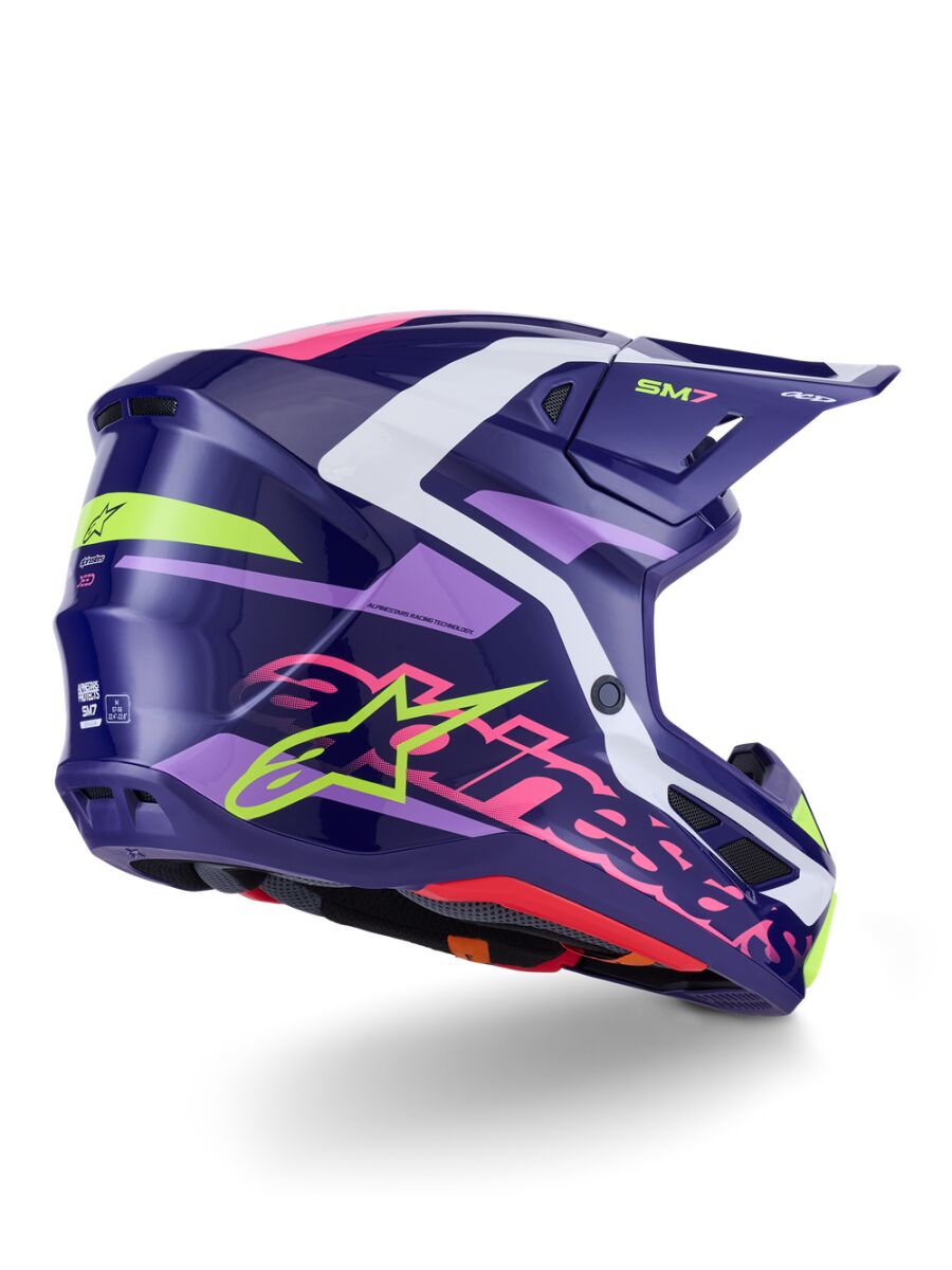 HELMET SM7 DEED PURPLE/PINK M