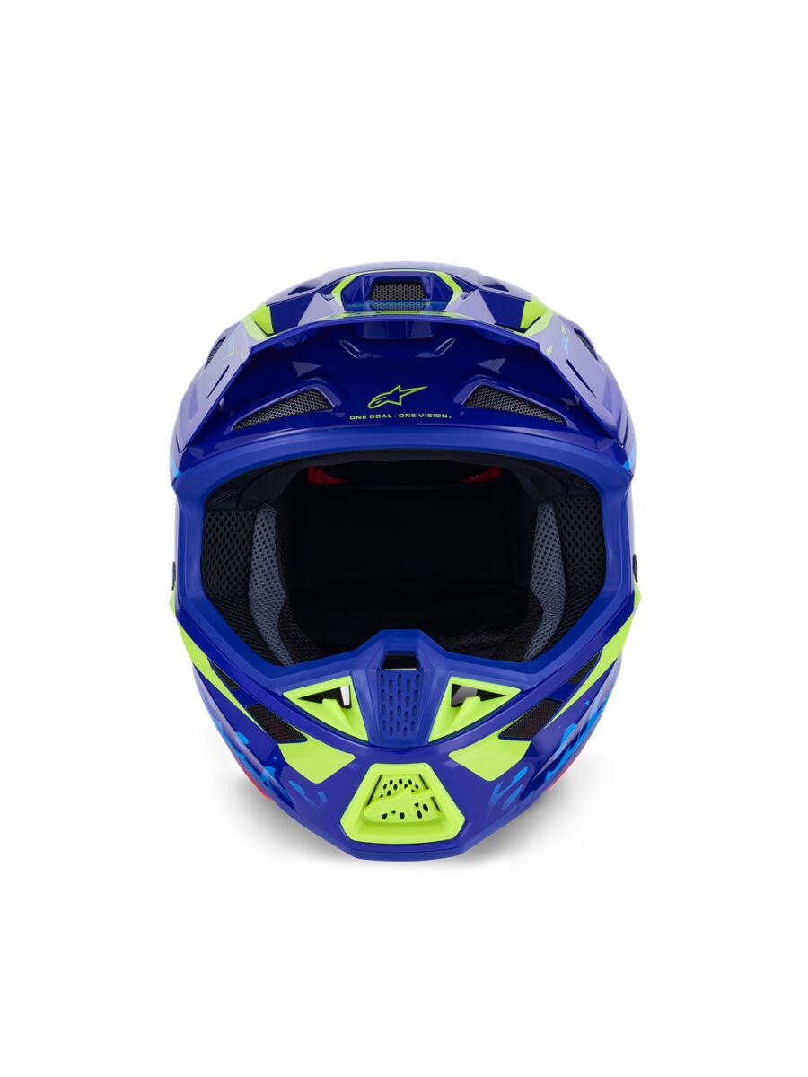 HELMET SM7 DEED BLUE/YEL XL