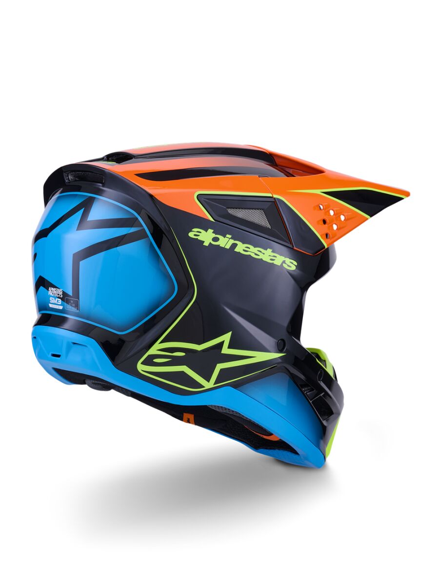 HELMET SM3 FRAY BLK/OR/YL M