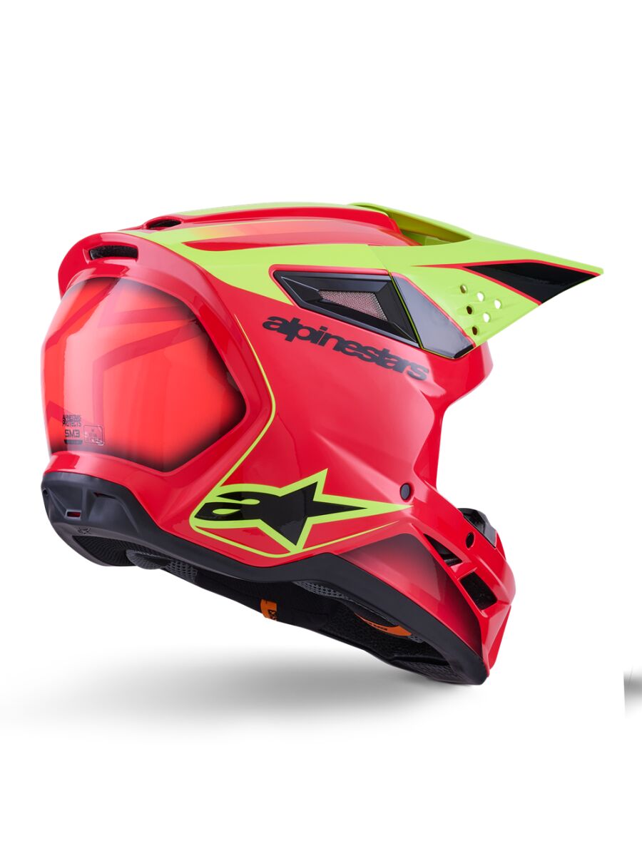 HELMET SM3 FRAY RED/YL/BLK L