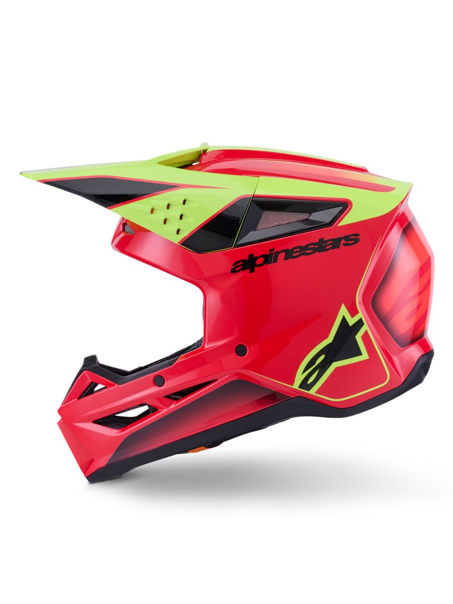 HELMET SM3 FRAY RED/YL/BLK 2X