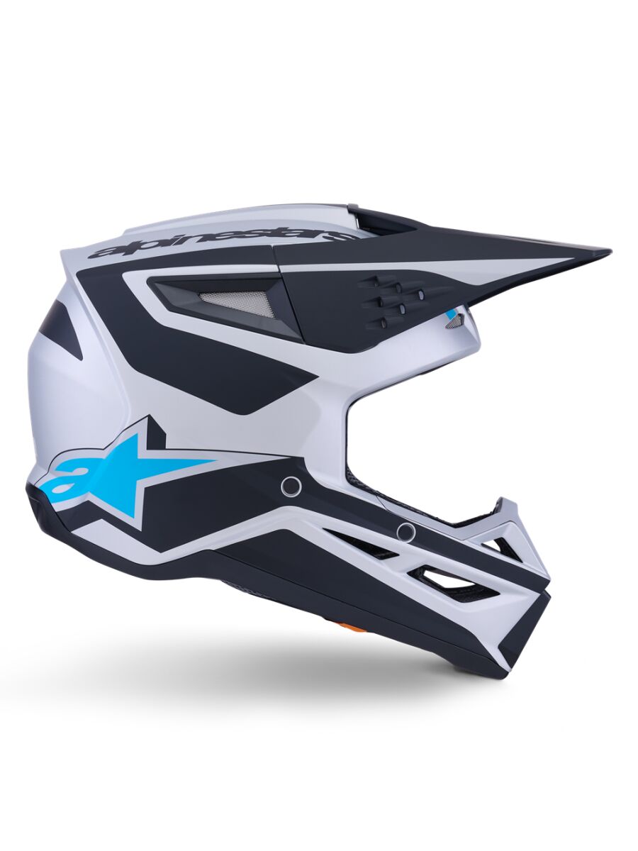 HELMET SM3 HEAT SILV/BL/BLK L