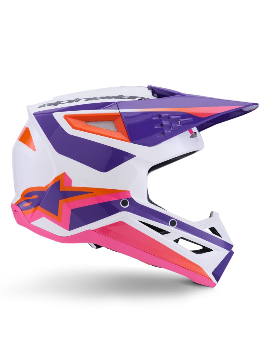 HELMET SM3 HEAT WHT/PU/PINK S