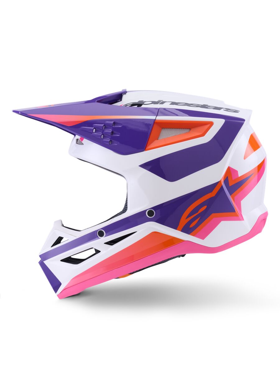 HELMET SM3 HEAT WHT/PU/PINK S