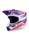 HELMET SM3 HEAT WHT/PU/PINK 2X