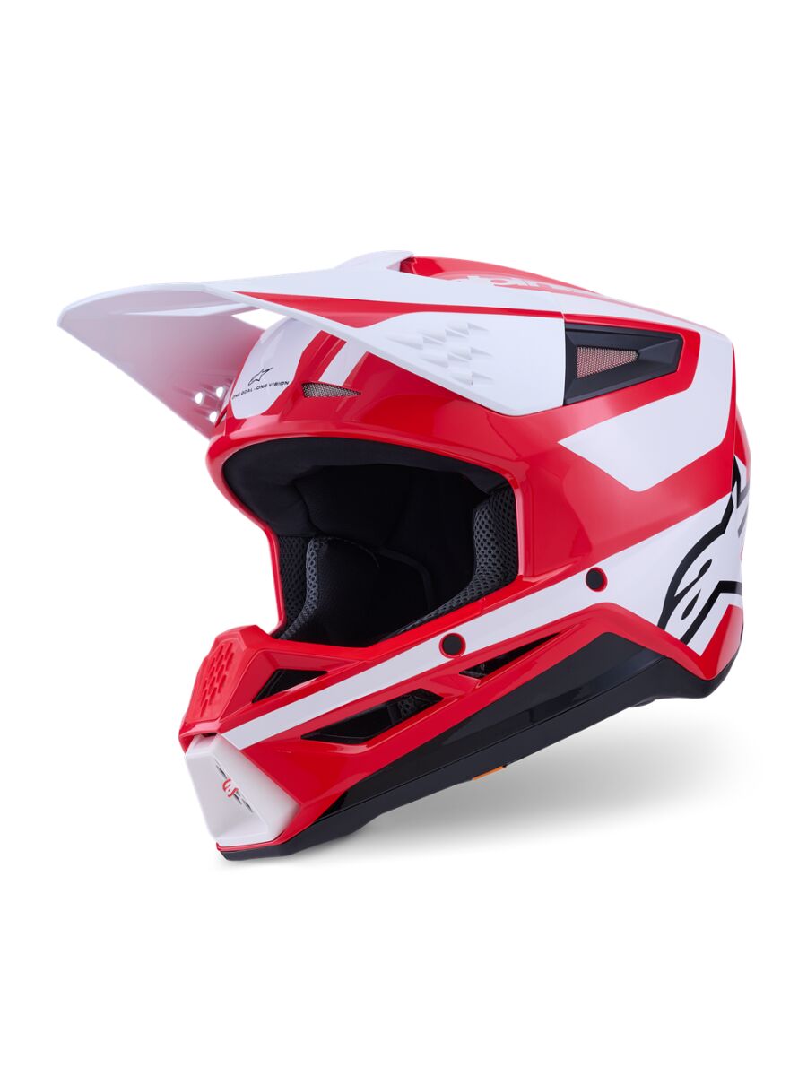 HELMET SM3 HEAT RED/WH/BLK M