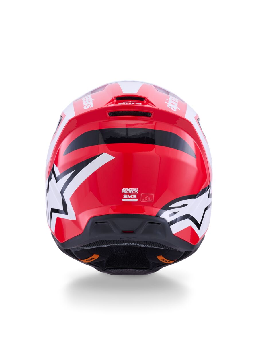 HELMET SM3 HEAT RED/WH/BLK XL
