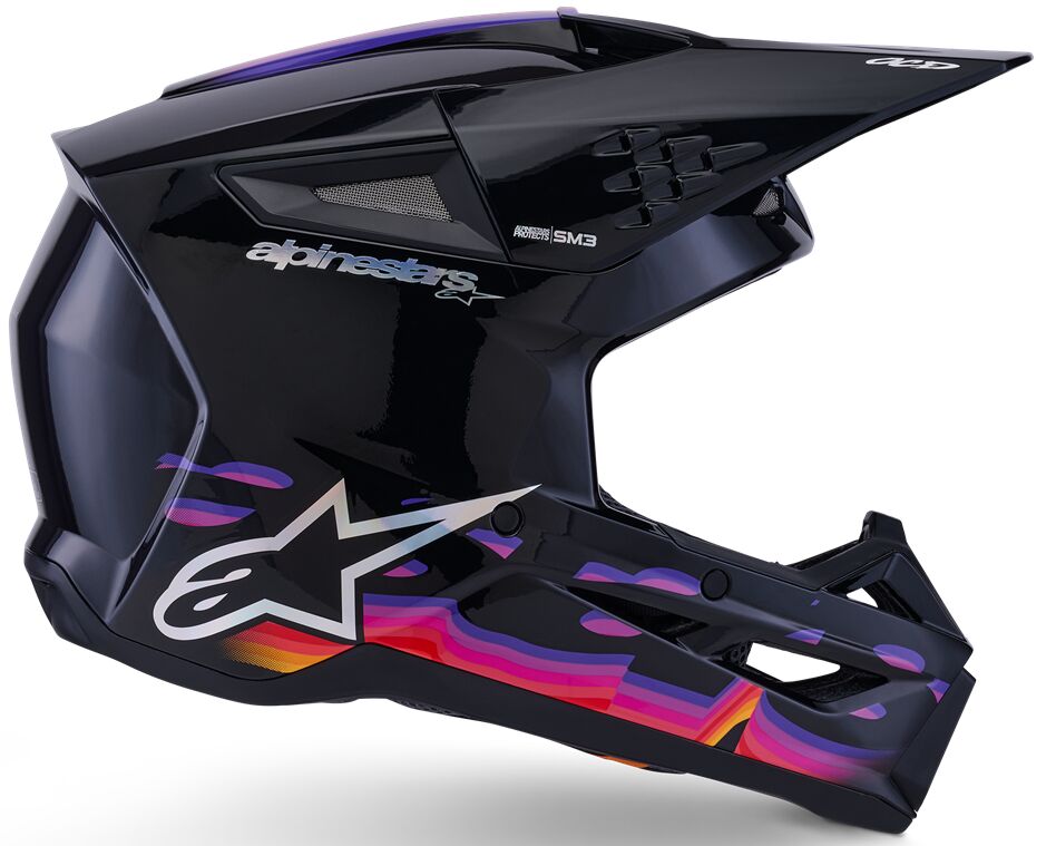HELMET SM3 FORCE BLACK-GLOSS S