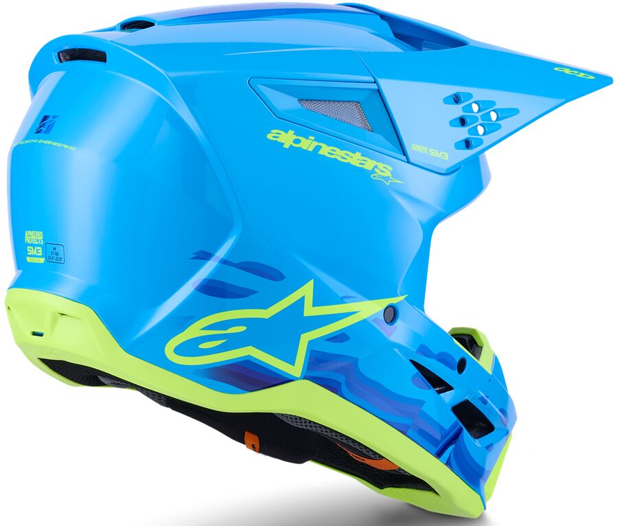 HELMET SM3 FORCE CYAN 2X