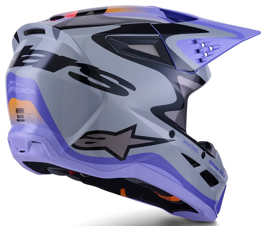 HELMET SM3 JETTSON GRAY/PUR/BL