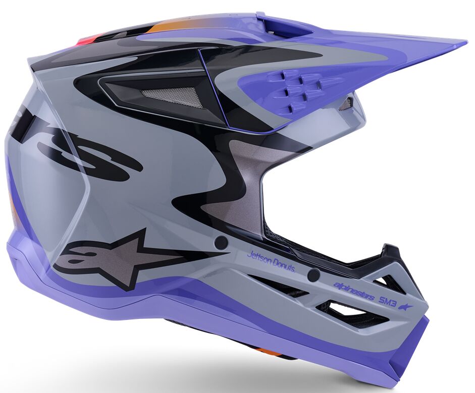 HELMET SM3 JETTSON GRAY/PUR/BL