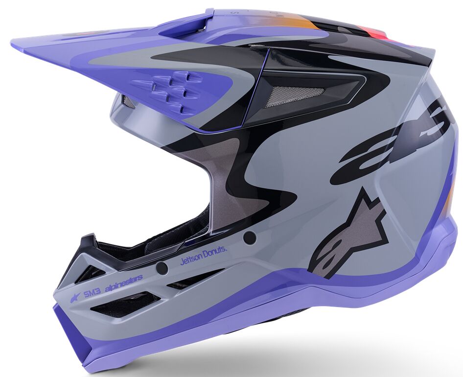 HELMET SM3 JETTSON GRAY/PUR/BL