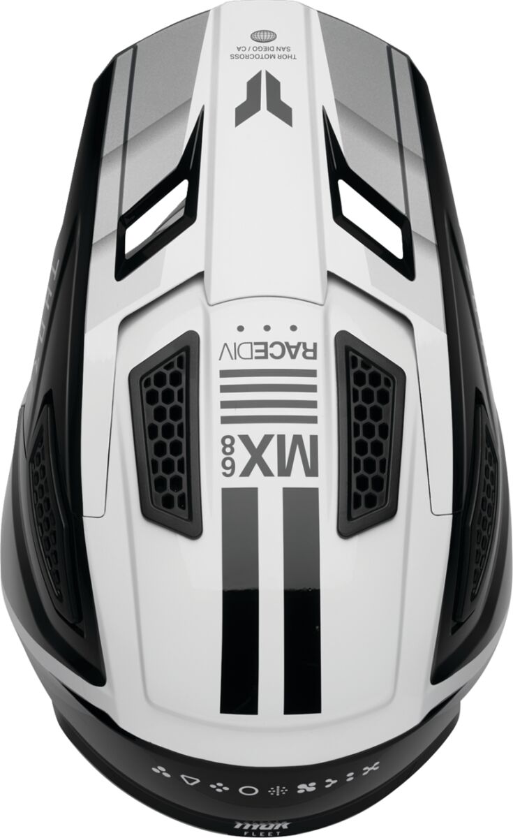 HELMET FLEET DEFY BK/WH XS