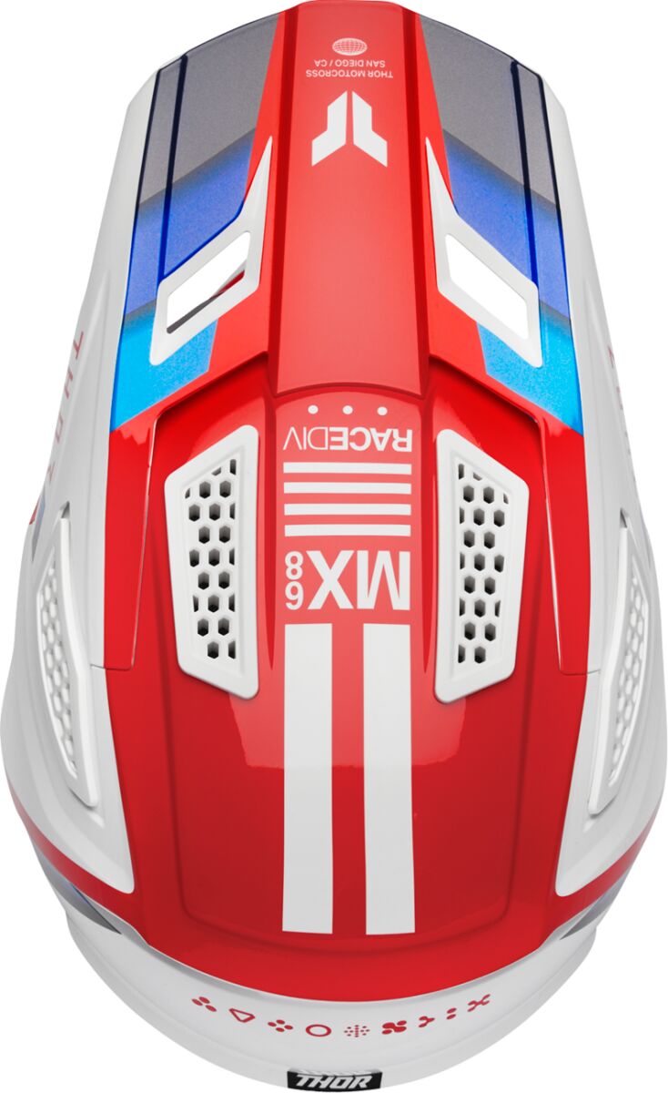 HELMET FLEET DEFY WH/RD/BL XS