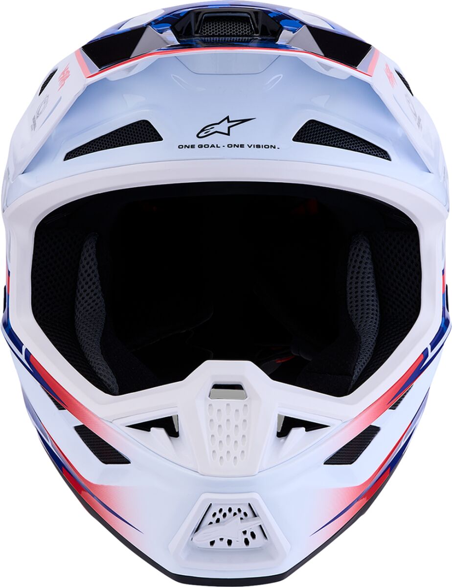 HELMET SM7 BLASTER WHT/BLU/RED