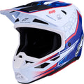 HELMET SM7 BLASTER WHT/BLU/RED