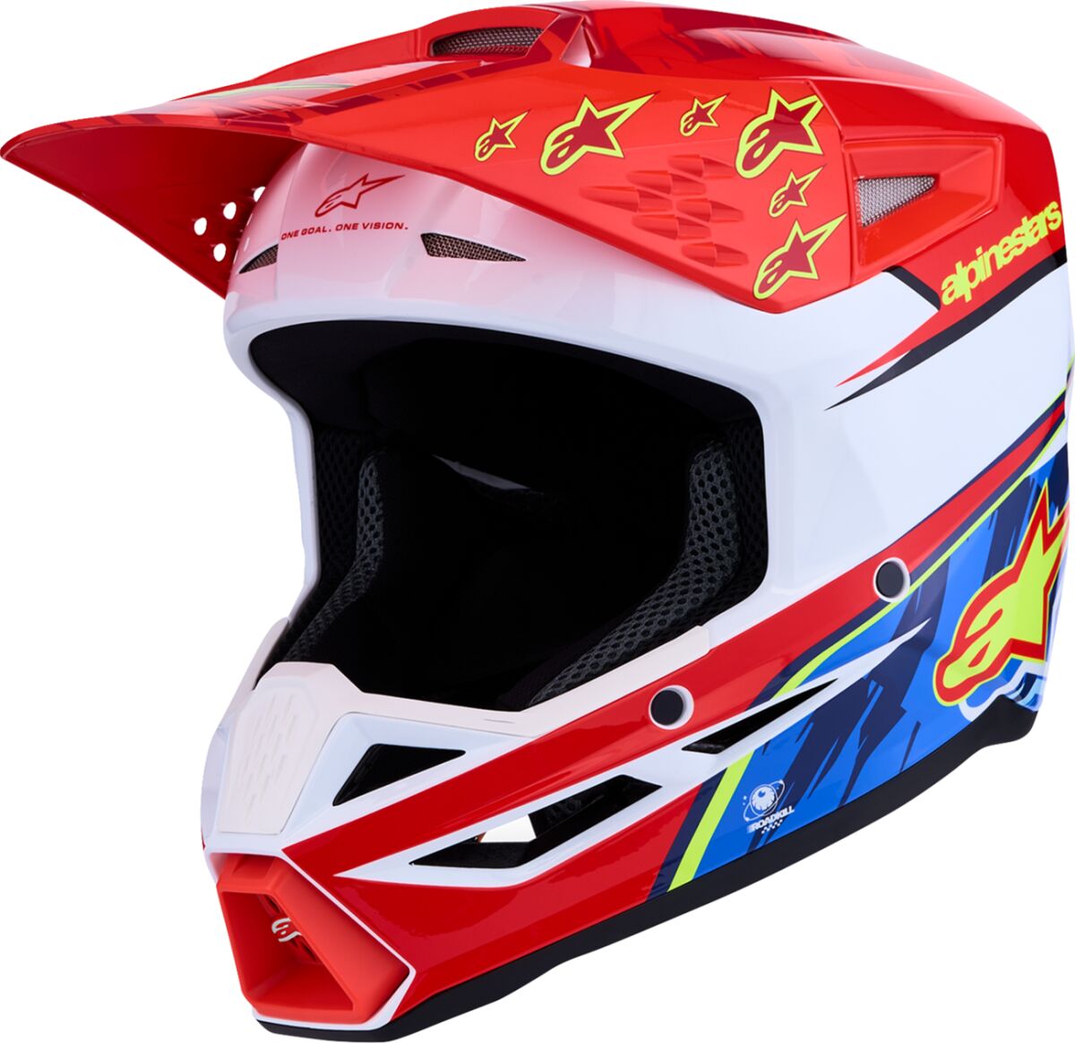HELMET SM3 FALCON RED/WHT/BLU