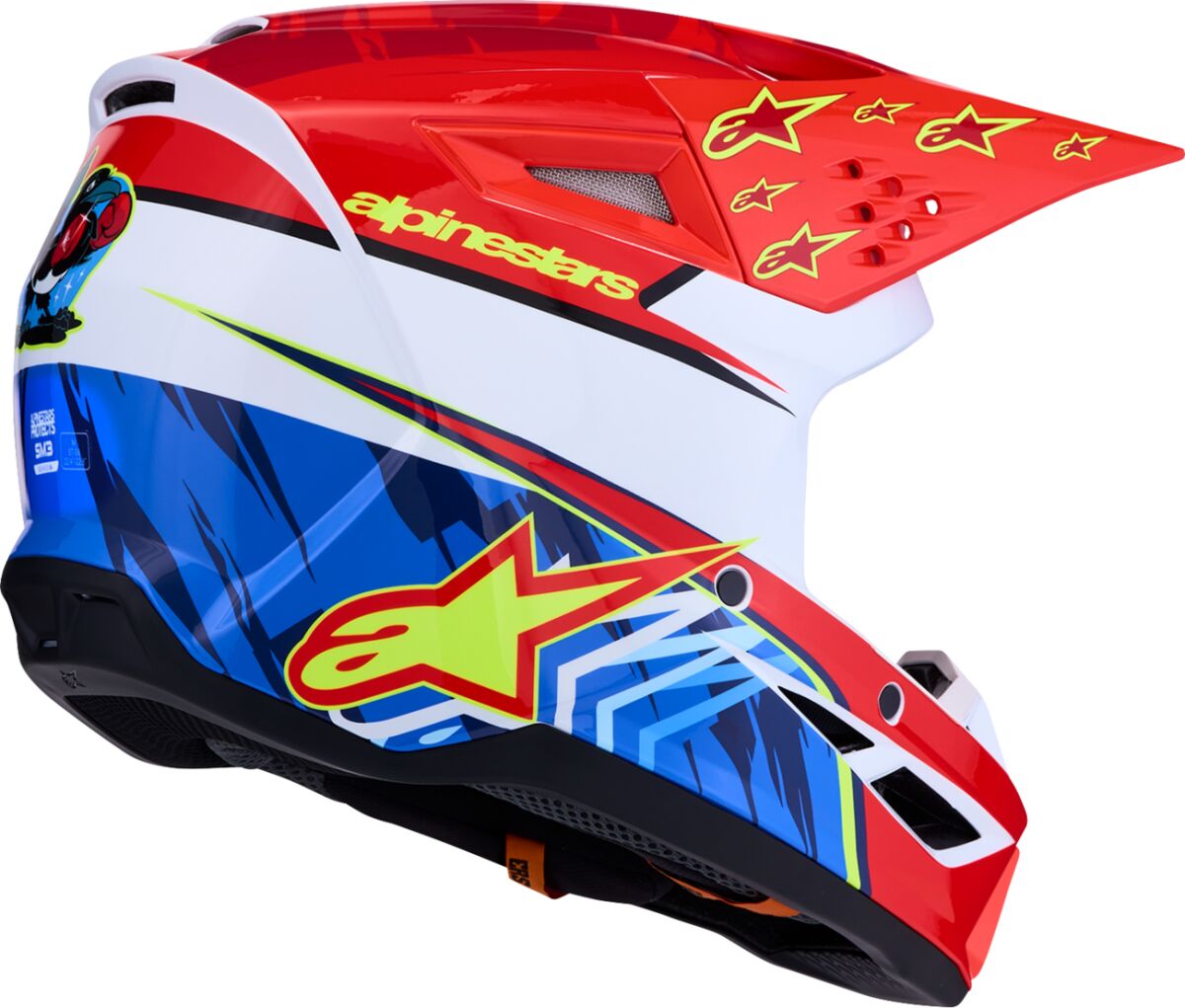 HELMET SM3 FALCON RED/WHT/BLU