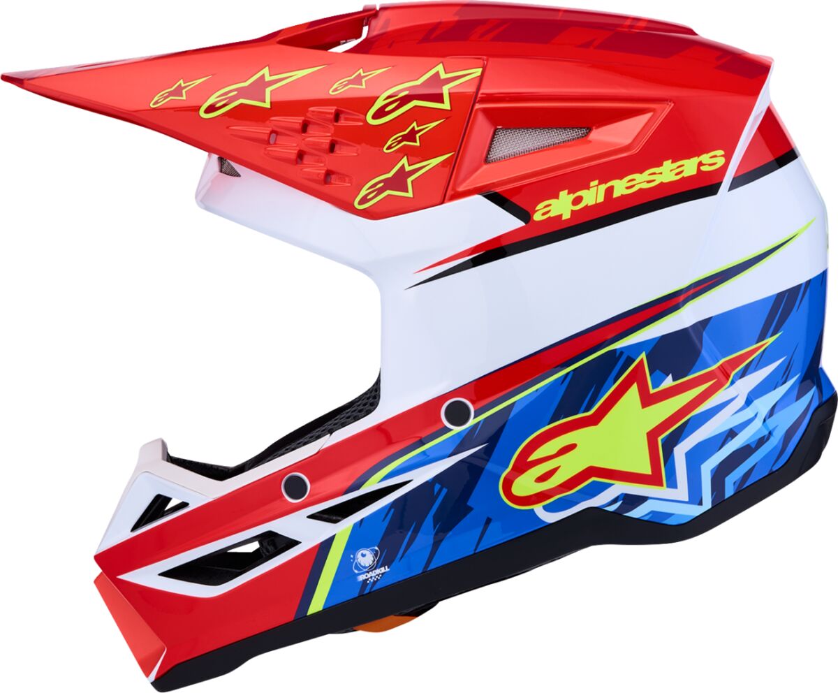 HELMET SM3 FALCON RED/WHT/BLU