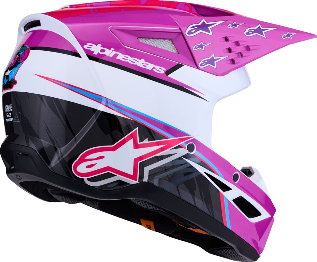 HELMET SM3 FALCON PUR/WHT/PNK