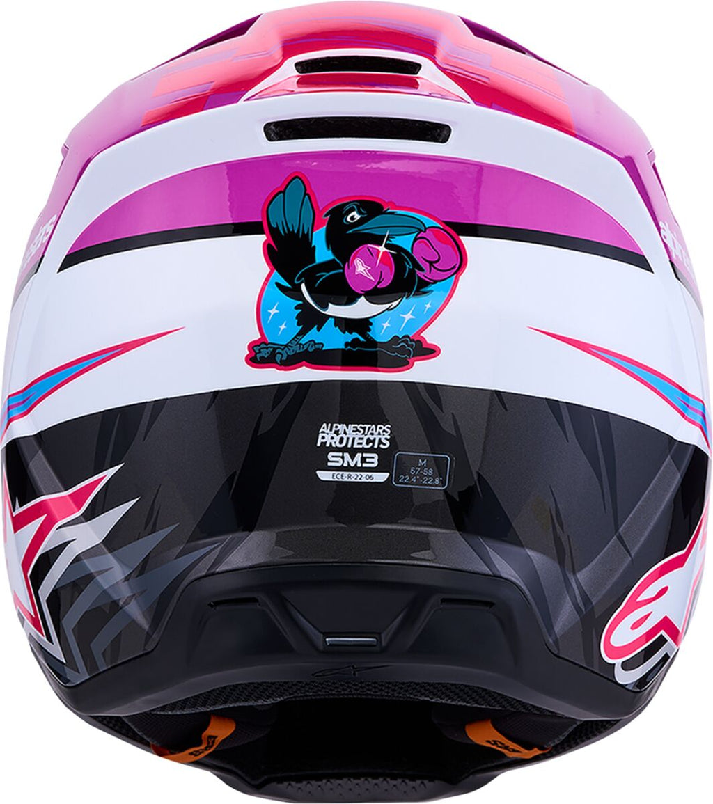 HELMET SM3 FALCON PUR/WHT/PNK
