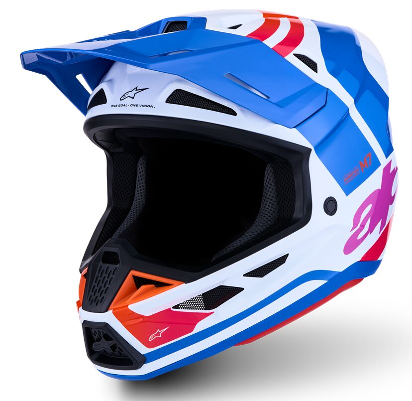 HELMET SM7 CORE WHT/BLU/PNK S
