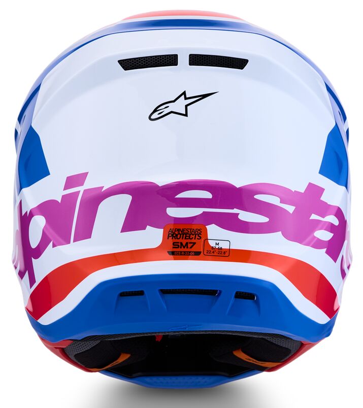 HELMET SM7 CORE WHT/BLU/PNK 2X