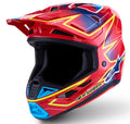 HELMET SM7 CAST RED/YLW/BLU S