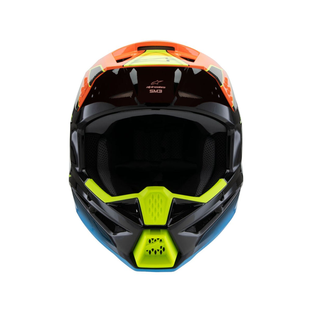 HELMET YTH SM3 FRAY BLK/OR/YL