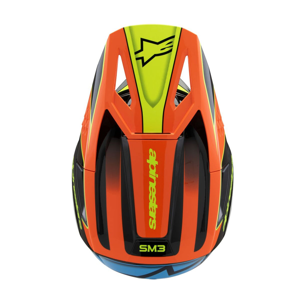 HELMET YTH SM3 FRAY BLK/OR/YL
